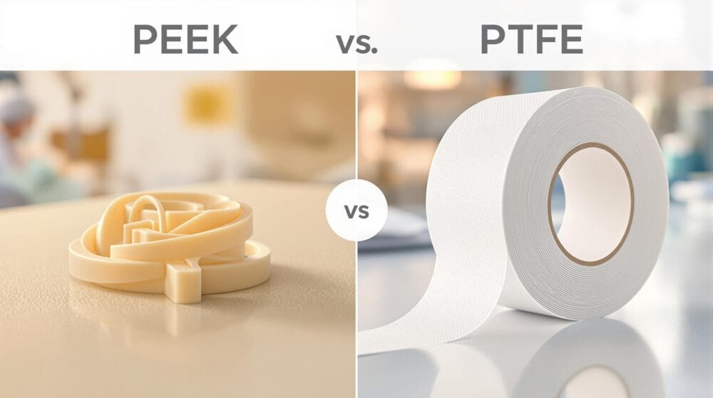 Comparative Guide: PEEK vs PTFE in Medical Applications